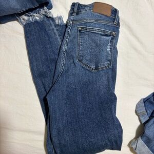 Judy Blue Skinny Raw Hem 7/8